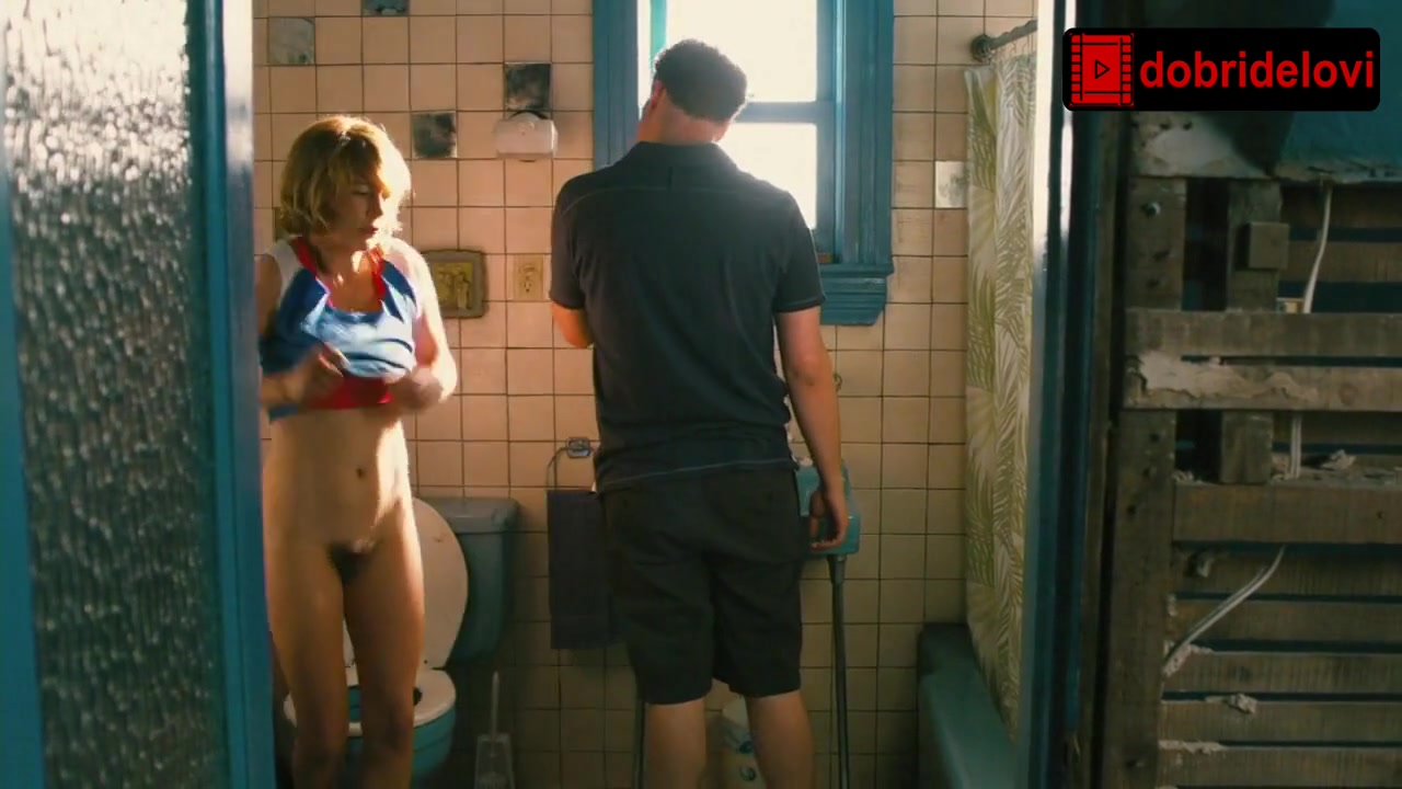 Michelle Williams undressing nude in bathroom scene from Take This Waltz