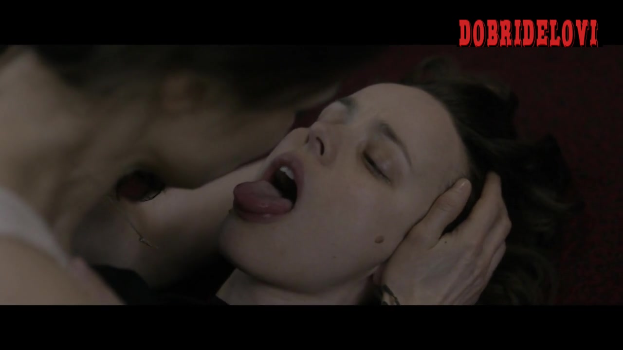 Rachel McAdams and Rachel Weisz mouth spitting scene from Disobedience