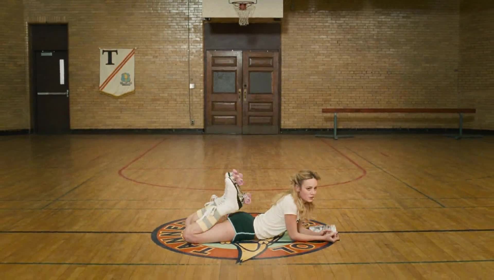 Brie Larson rollerblading scene from Tanner Hall