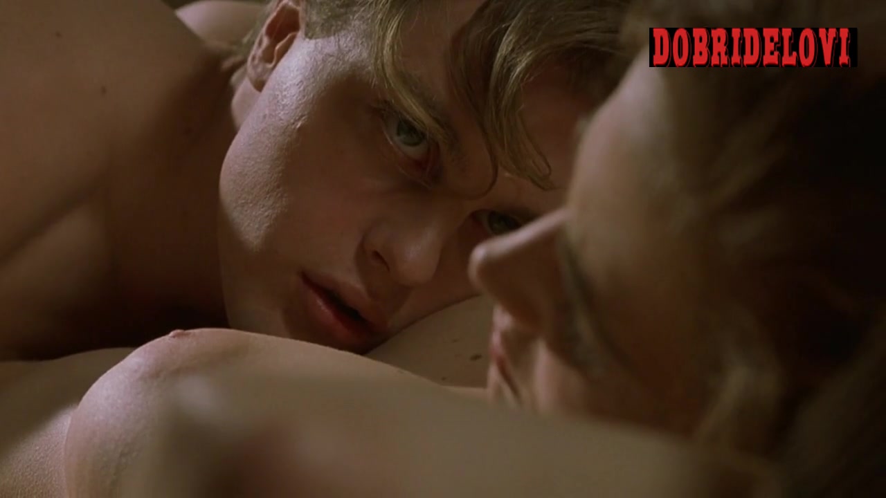 Eva Green lays naked with Michael Pitt kissing her body