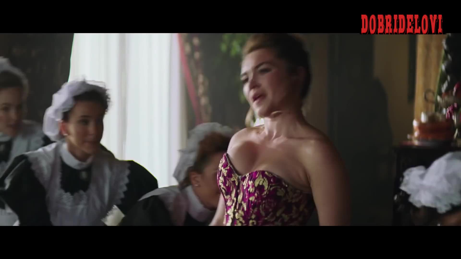 Florence Pugh sexy cleavage scene from In the Time it Takes to get There