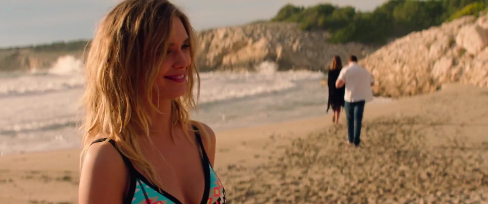 Gaia Weiss and Ana de Armas sexy walking in the beach for Overdrive