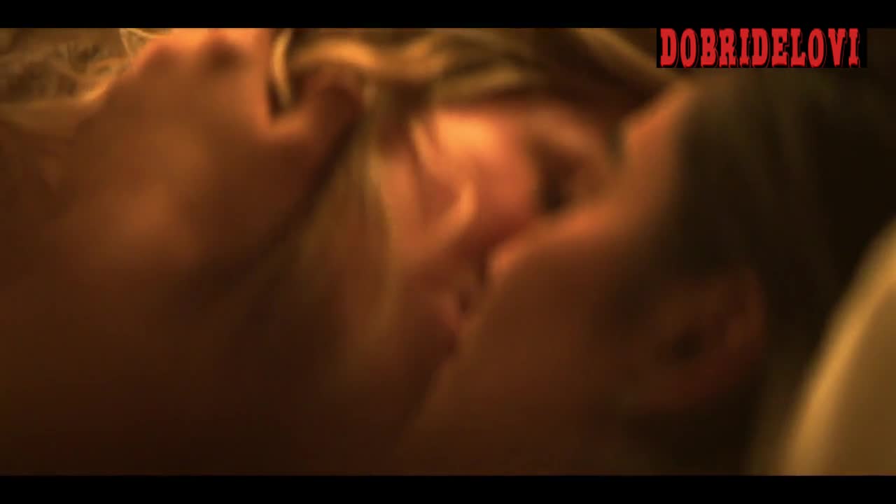 Elizabeth Lail and Shay Mitchell lesbian scene from You