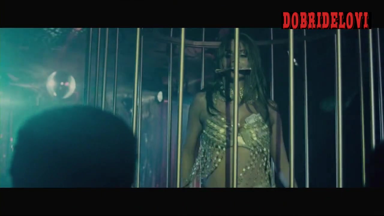 Halle Berry dancing in cage scene