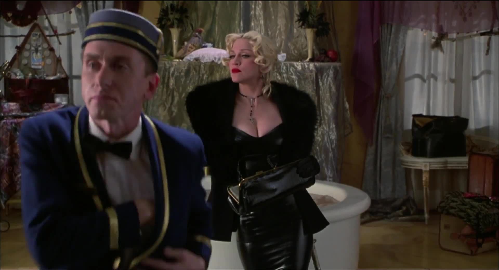 Madonna sexy scene in Four Rooms