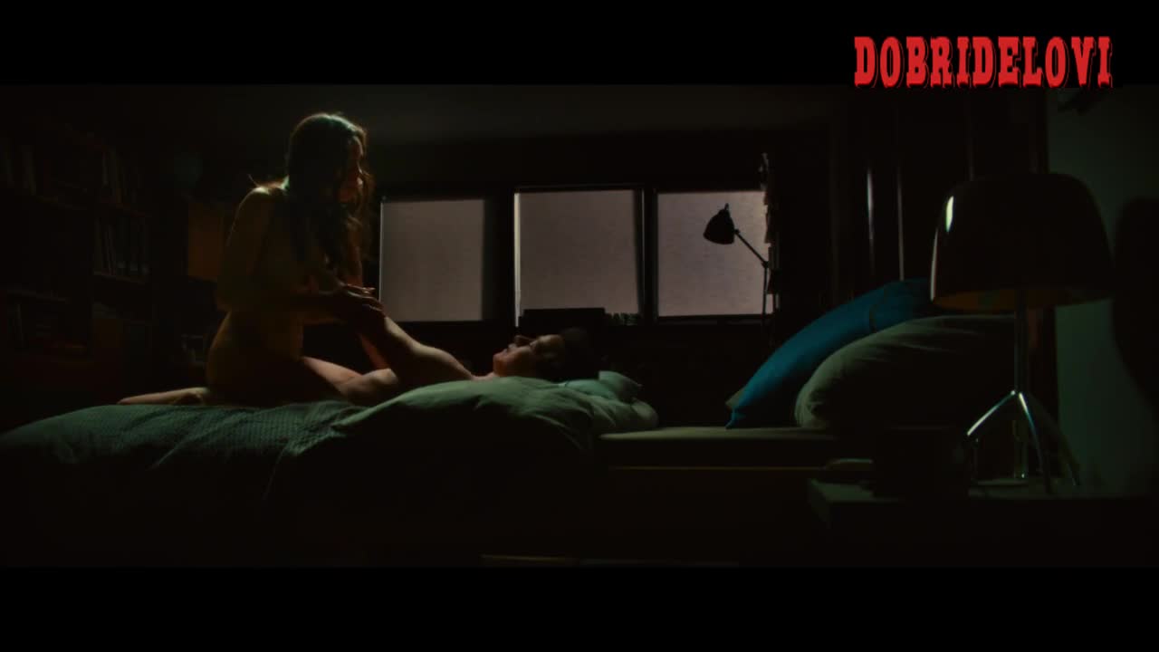 Rosario Dawson nude on top of dude in dark room