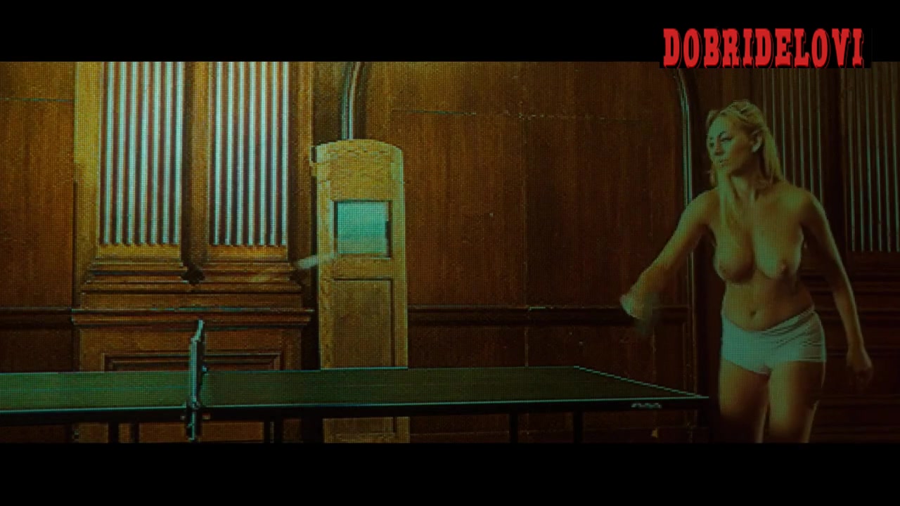 Hayley Marie Coppin playing ping pong nude scene from Dom Hemingway