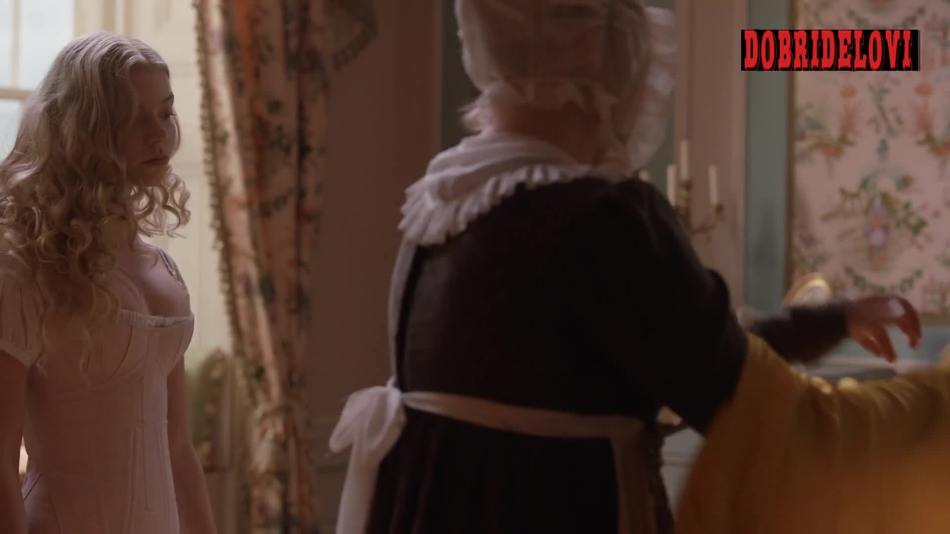 Anya Taylor-Joy sheer dress scene from Emma. video image