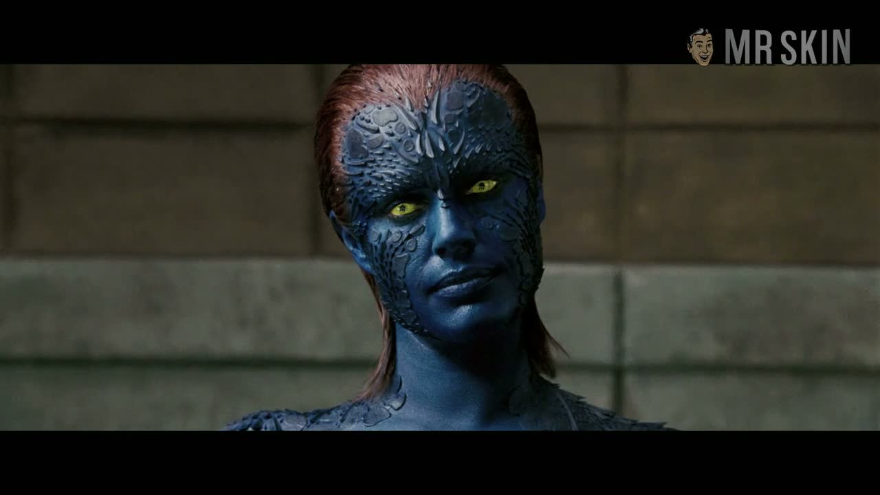 Rebecca Romijn mutant scene from X Men The Last Stand