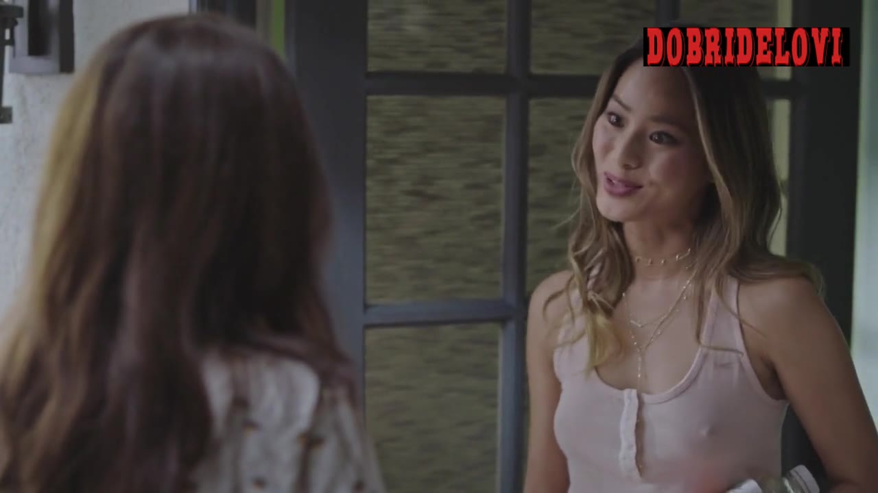 Jamie Chung double pokies scene from Casual