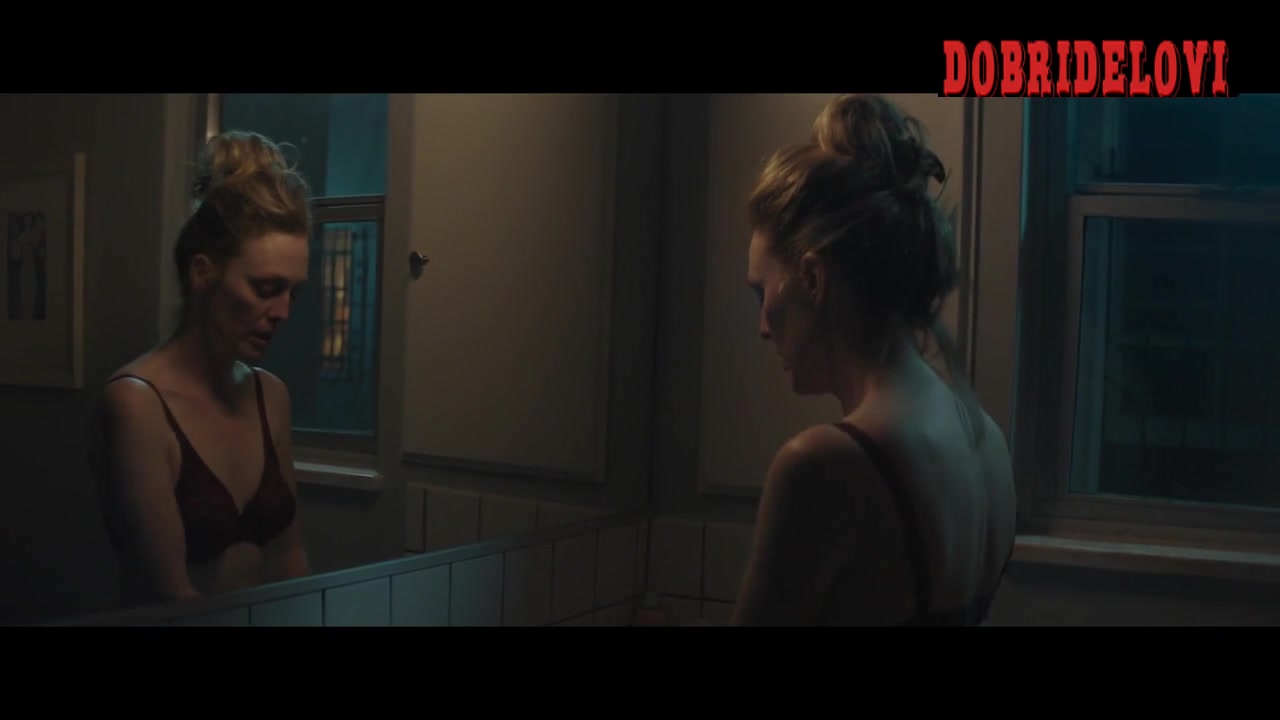 Julianne Moore at night in the bathroom scene from Gloria Bell