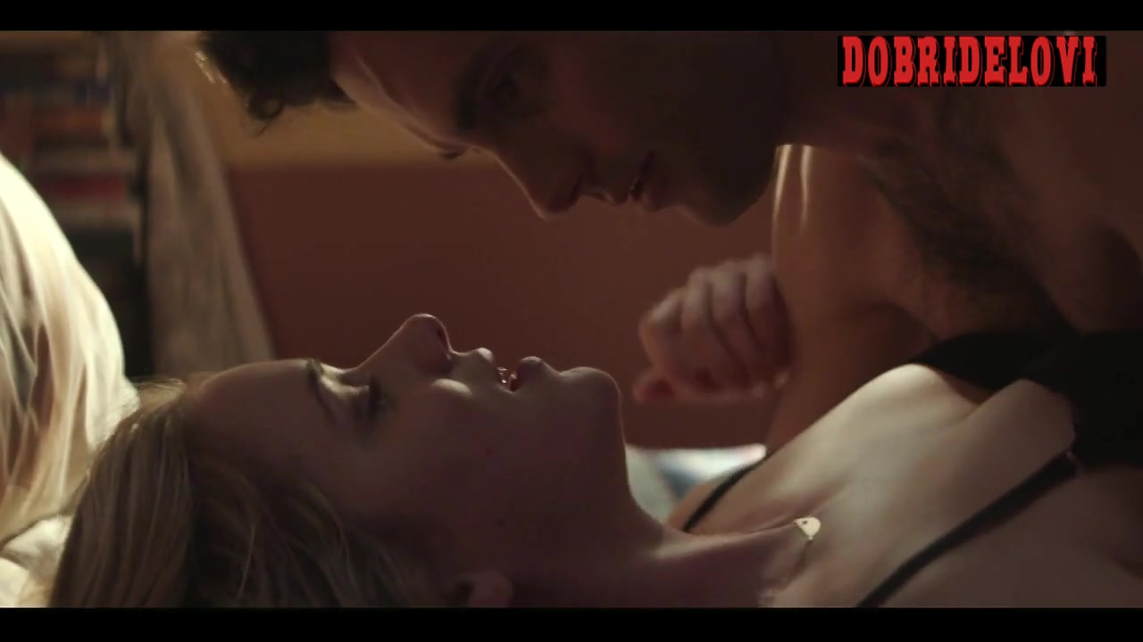 Elizabeth Lail in bed scene from You