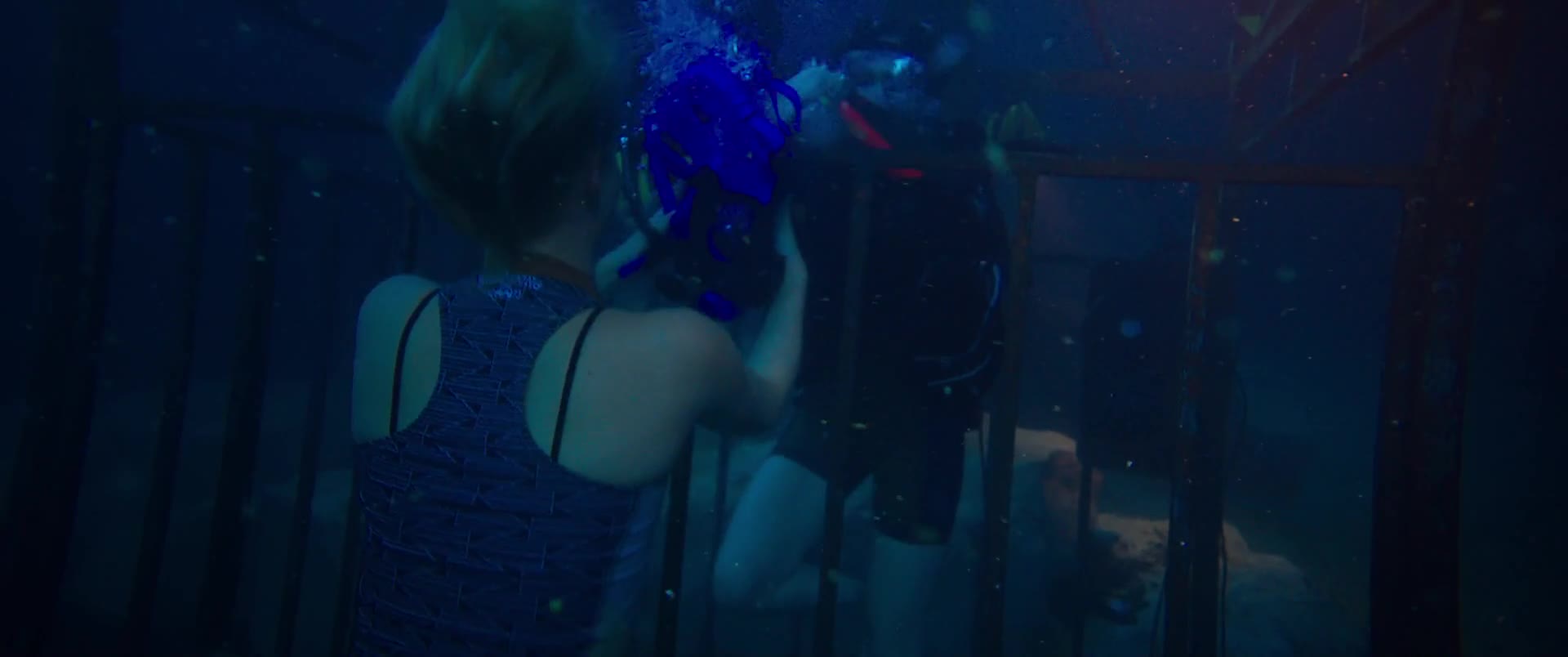 Claire Holt sexy scene in 47 meters down