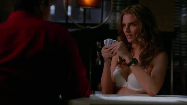 Stana Katic sexy scene from Castle