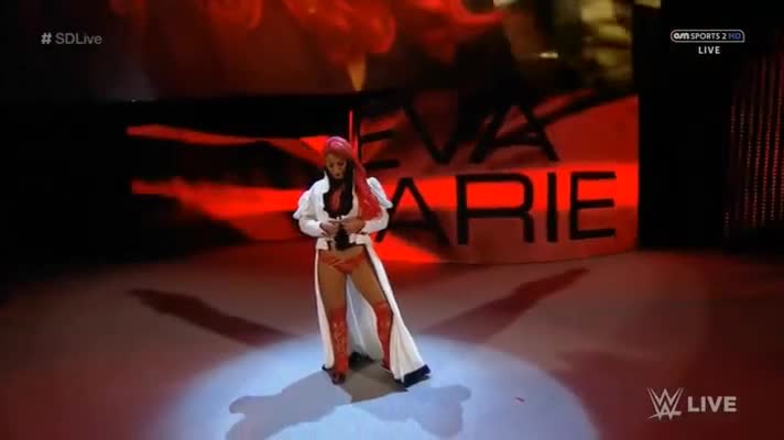 Eva Marie sexy scene in WWE Smackdown