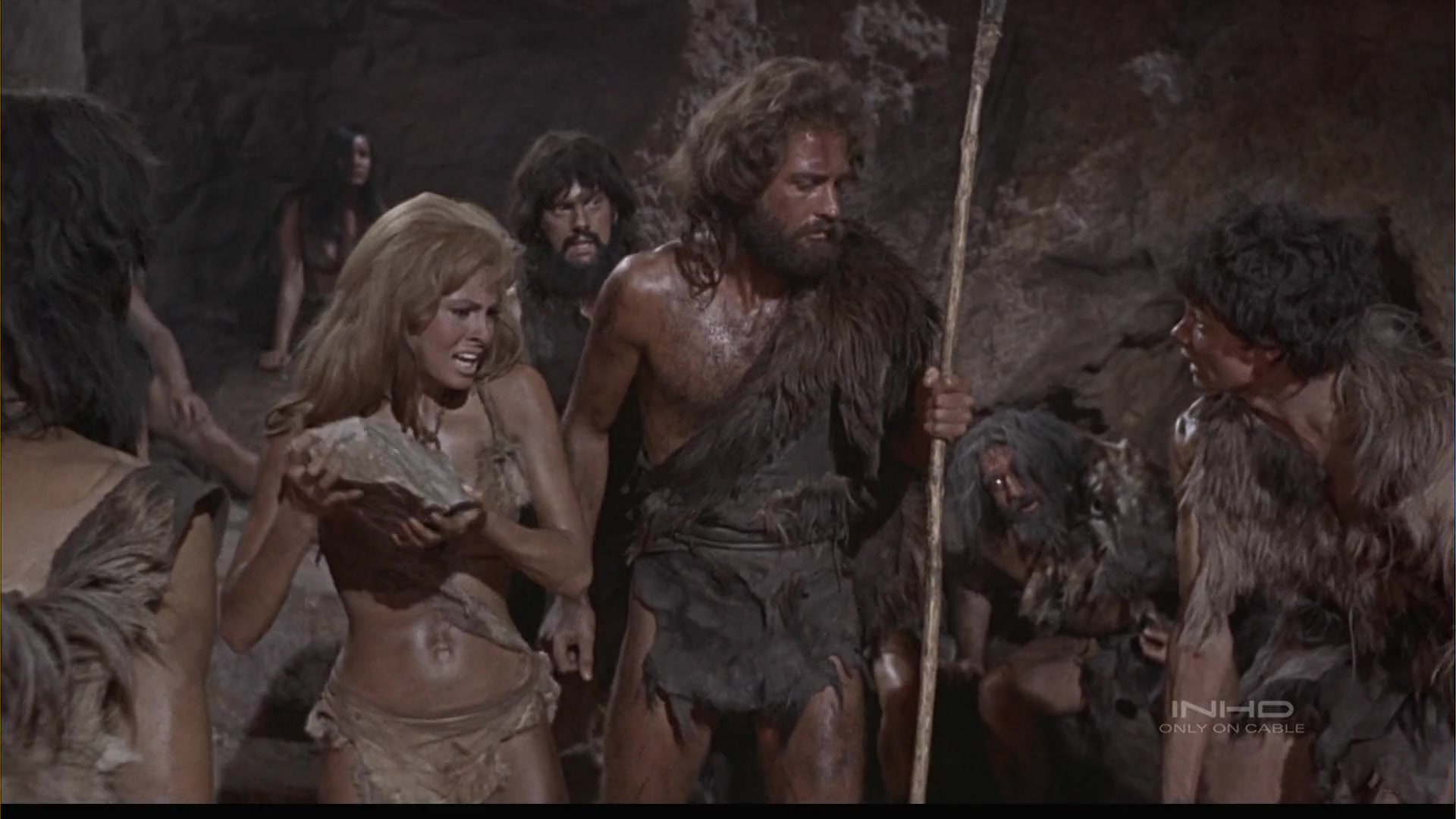 Raquel Welch sexy scene from One Million Years B C 