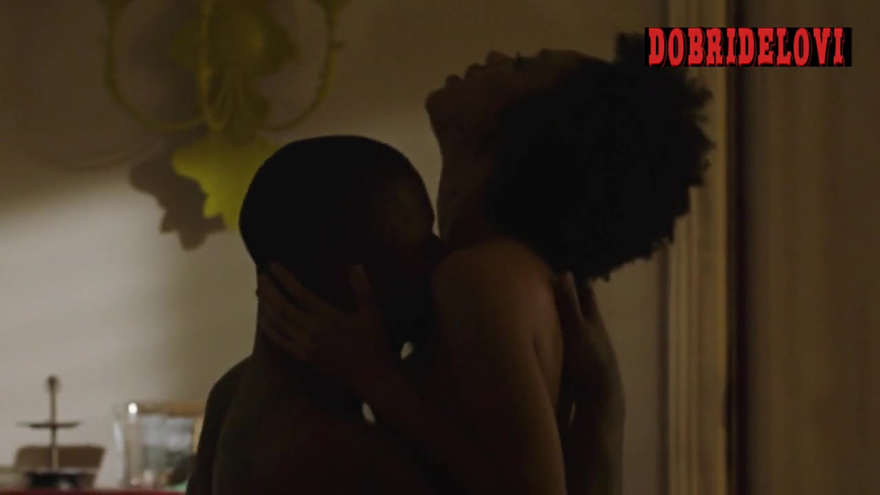 Tiffany Boone doggy style scene from the Chi