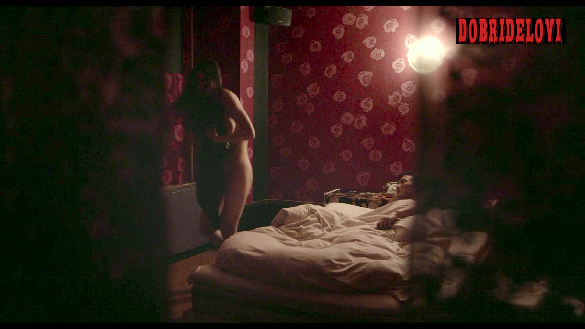 Alexandra Daddario getting up from bed scene from Lost Girls and Love Hotels video image