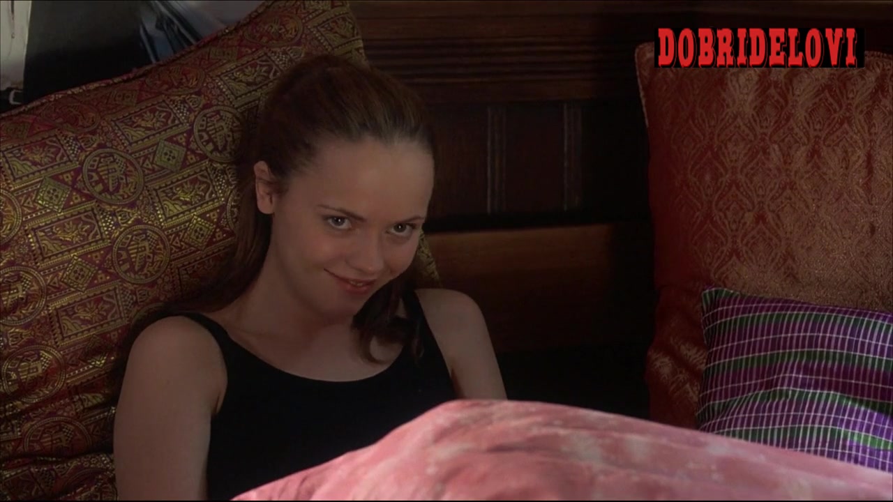 Christina Ricci jumping out of bed scene from Prozac Nation