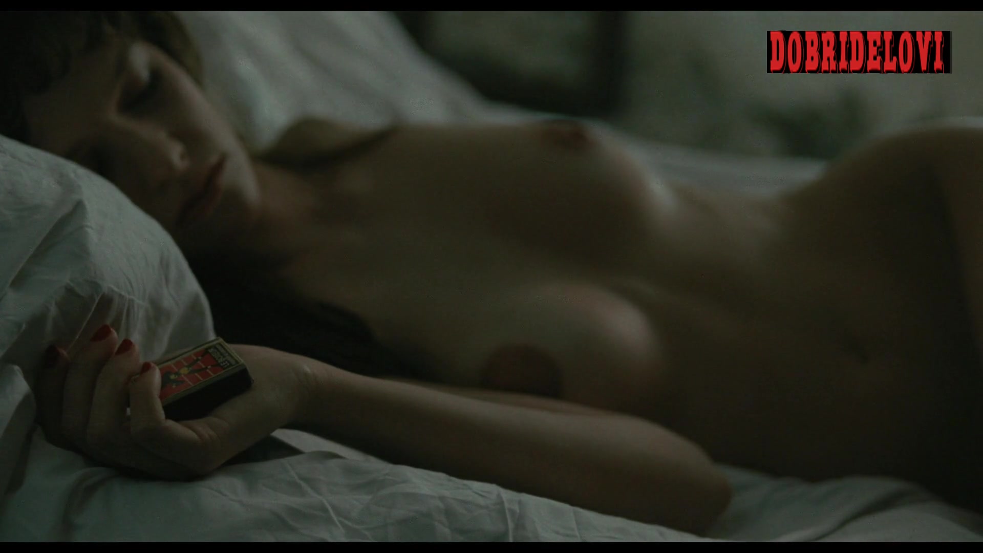 Paz de la Huerta naked lying in bed in Limits of Control