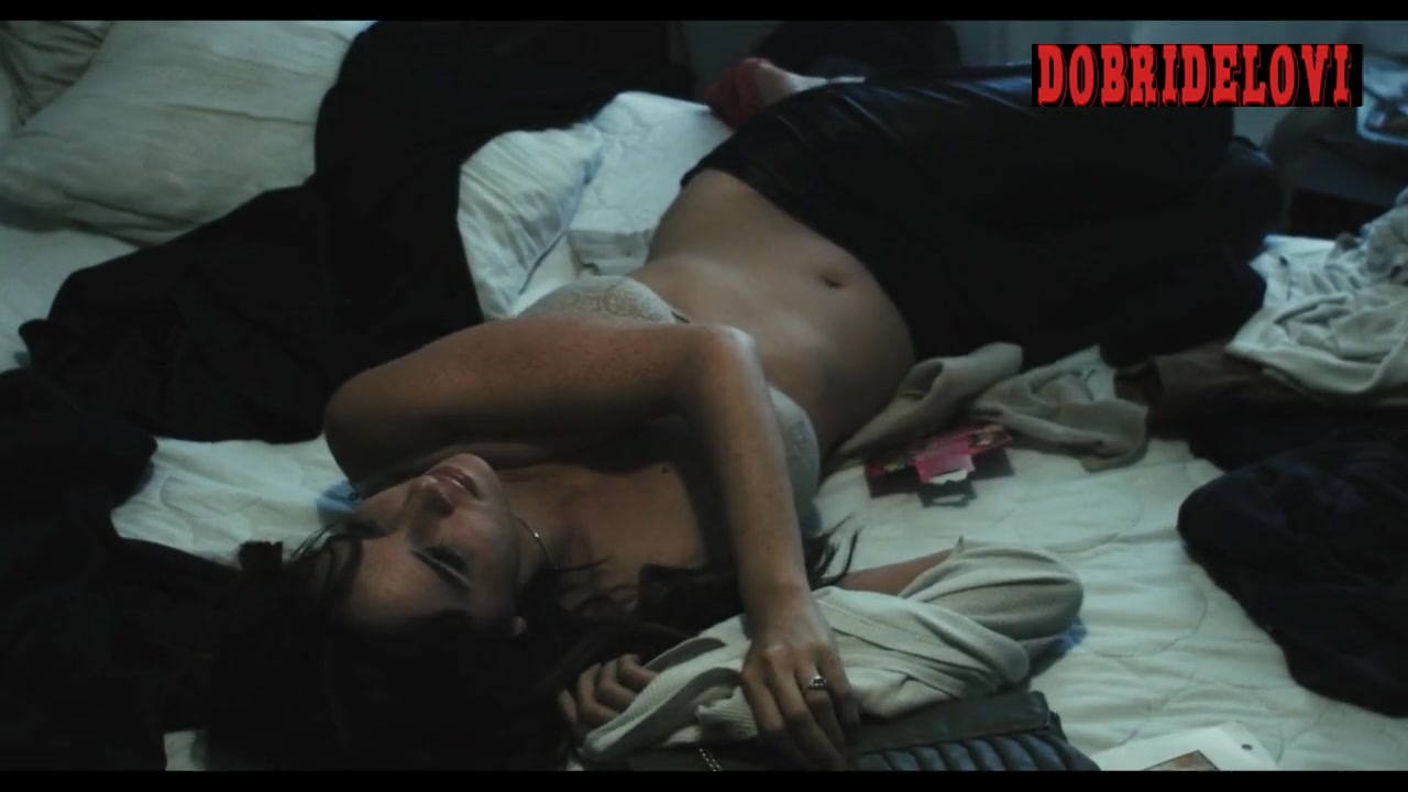 Sara Malakul Lane undressing in bed scene from Wishing for a Dream