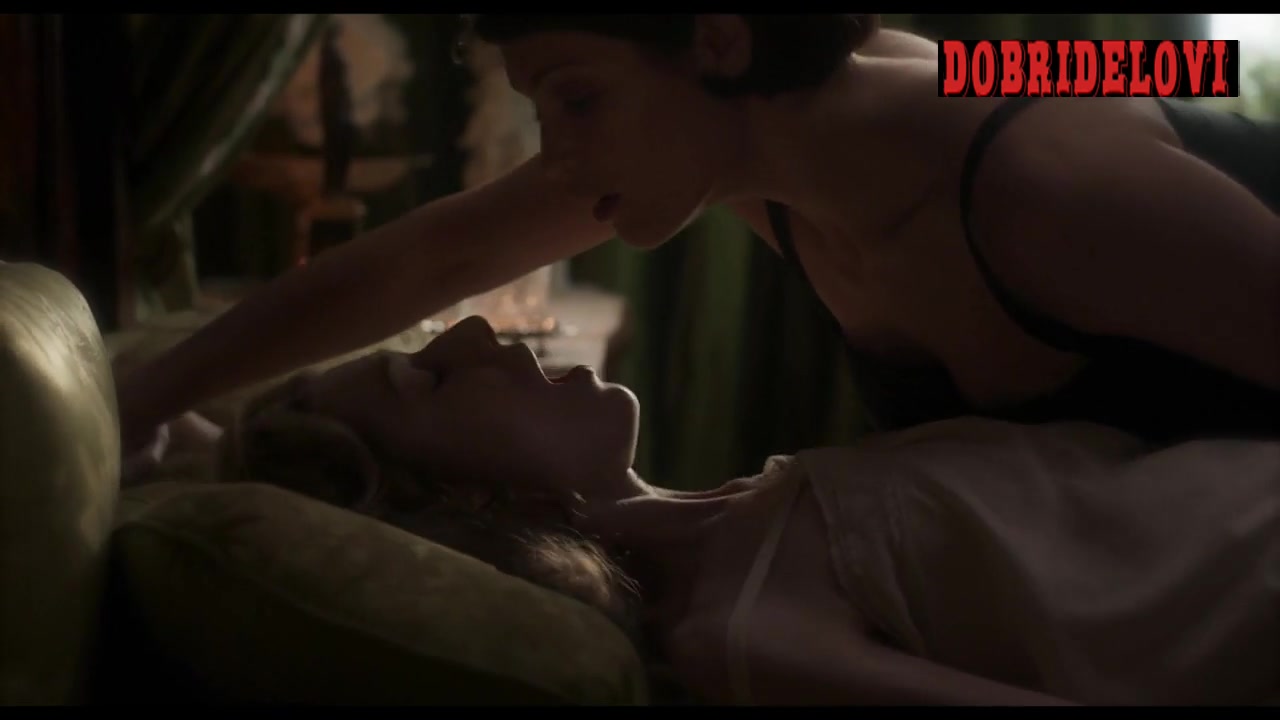 Gemma Arterton and Elizabeth Debicki orgasm scene from Vita & Virginia
