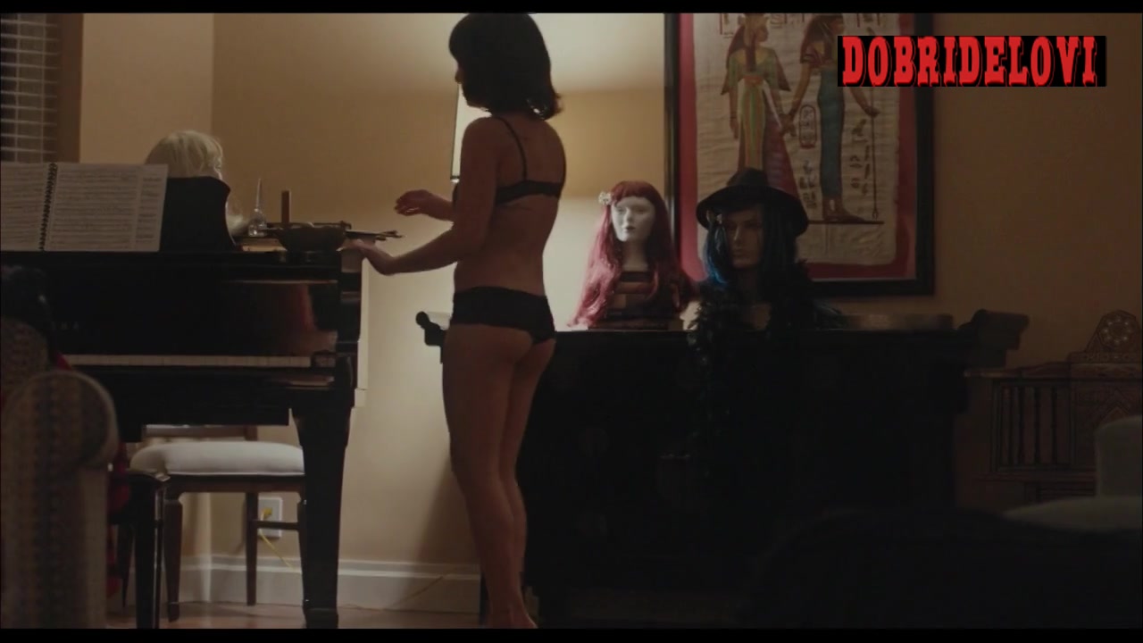 Addison Timlin dancing and doing cocaine in black panties scene from Long Nights Short Mornings