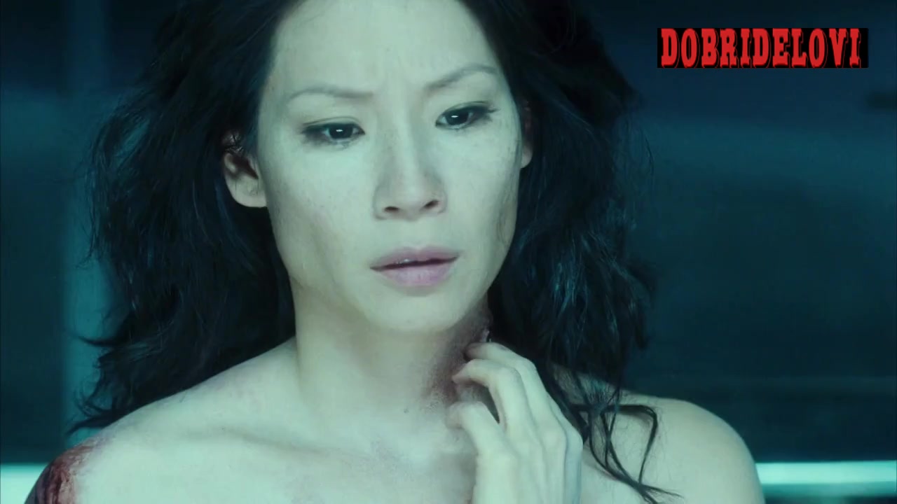 Lucy Liu nude in morgue scene from Rise: Blood Hunter