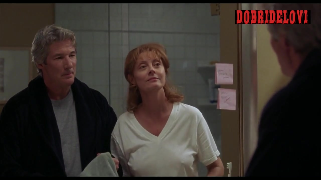 Susan Sarandon pokies in bathroom with Richard Gere scene from Shall We Dance?