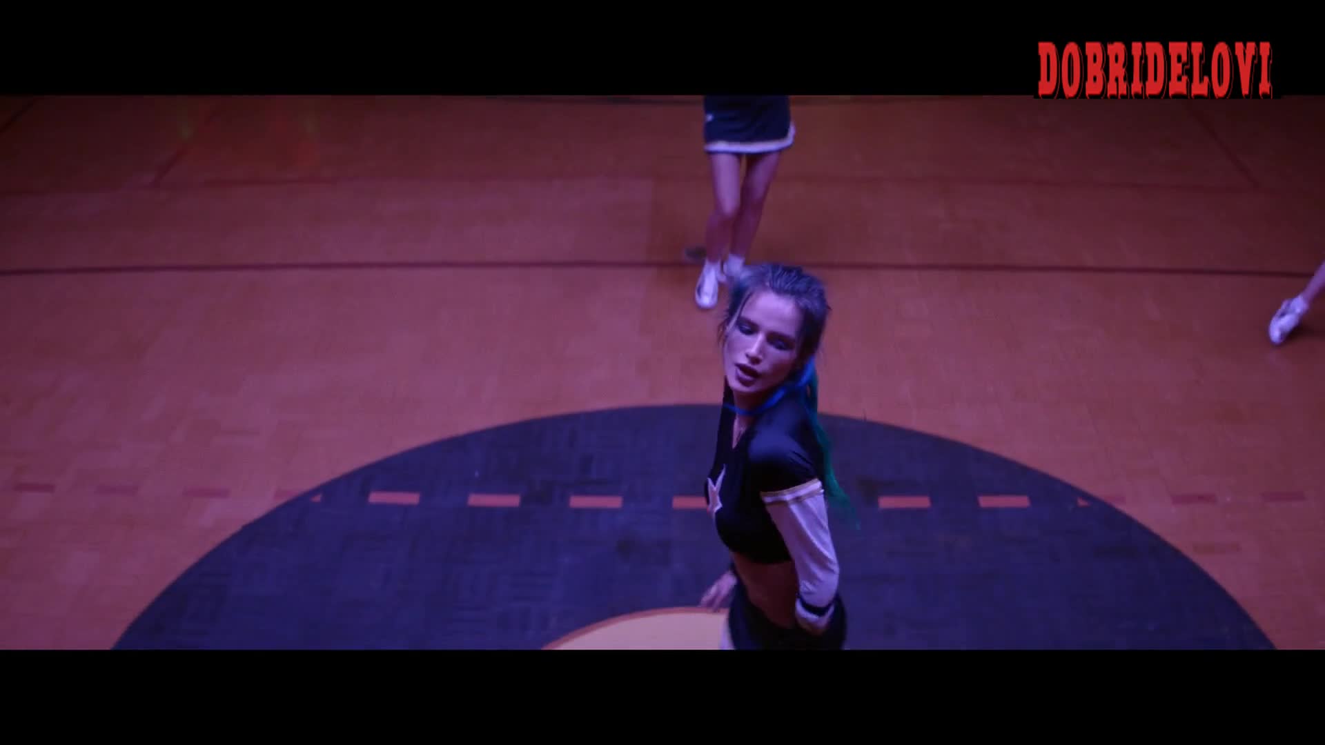 Bella Thorne cheerleading scene from Assassination Nation