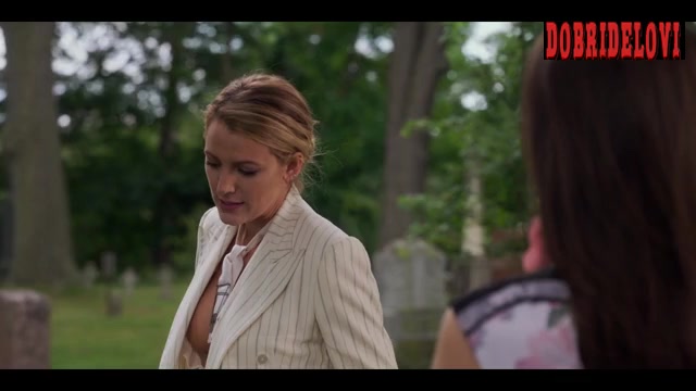 Blake Lively nipslip in the cemetery scene from A Simple Favor