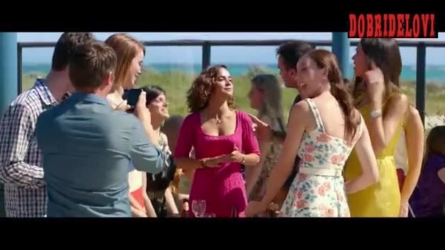 Alice Braga sexy in outdoors party scene from Kill Me Three Times