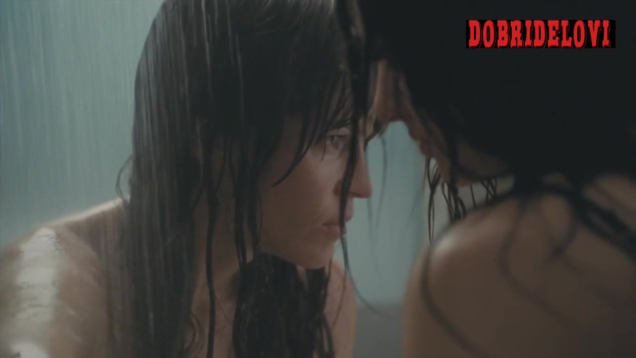 Emmy Rossum and Hilary Swank in shower scene from You're Not You