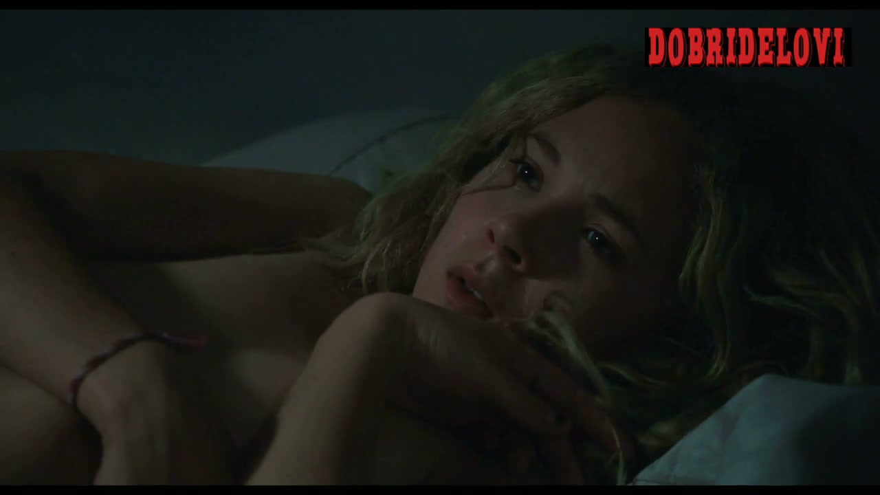 Juno Temple rolls in bed with Riley Keough scene from Jack and Diane