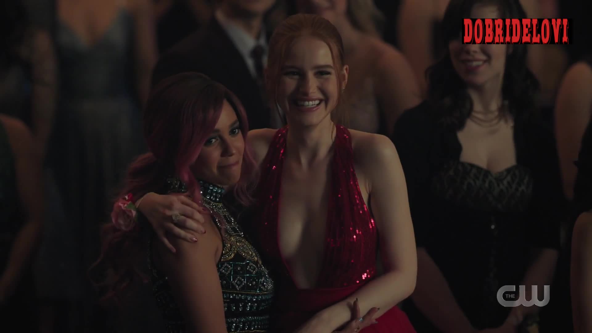 Vanessa Morgan, and Madelaine Petsch lesbian scene from Riverdale