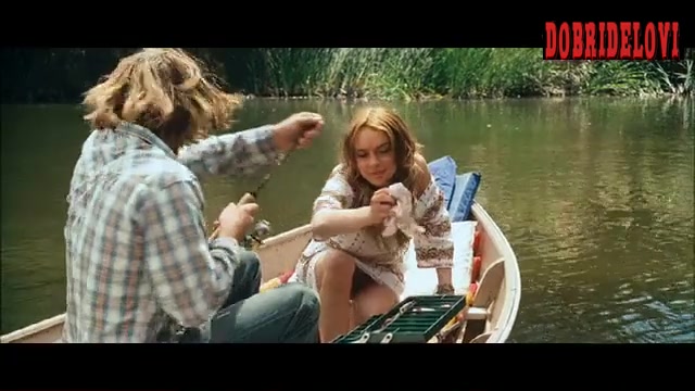 Lindsay Lohan pulls panties down on boat scene from Georgia Rule