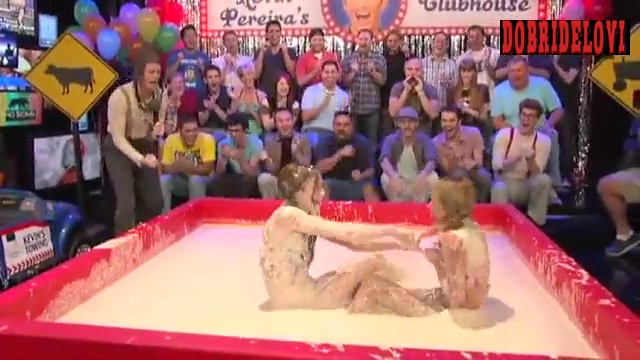 Sara Jean Underwood and Candace Bailey mudwrestling scene from Attack of the Show!