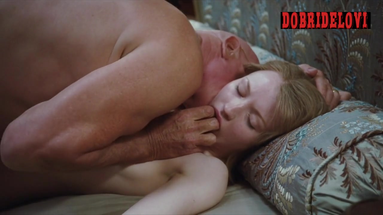 Emily Browning full frontal in bed scene from Sleeping Beauty