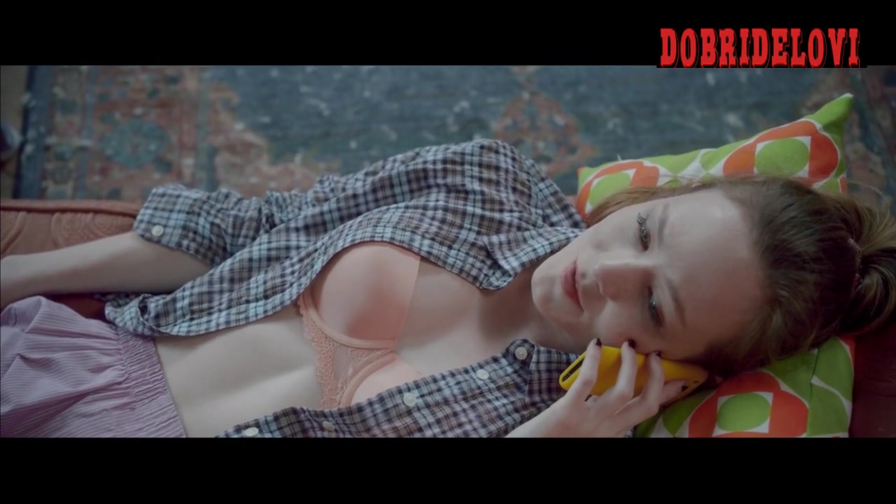 Louisa Krause open blouse scene from Ava's Possessions