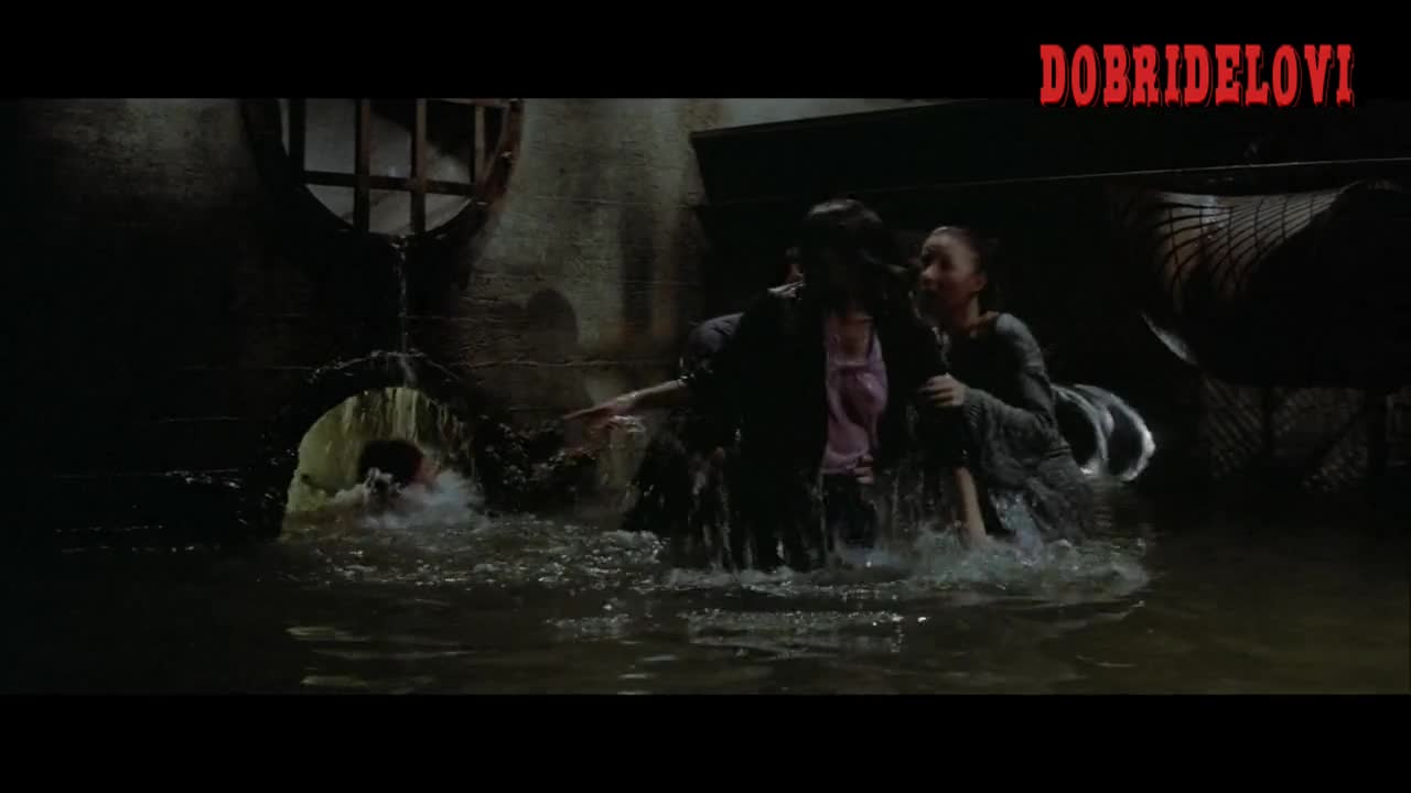 Kim Cattrall wet tshirt scene from Big Trouble in Little China
