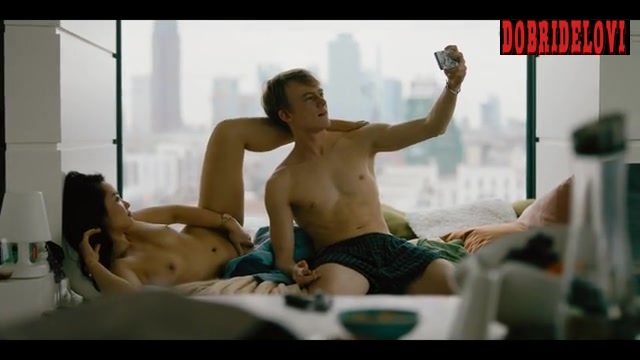 Mai Duong Kieu nude selfie in bed scene from Bad Banks