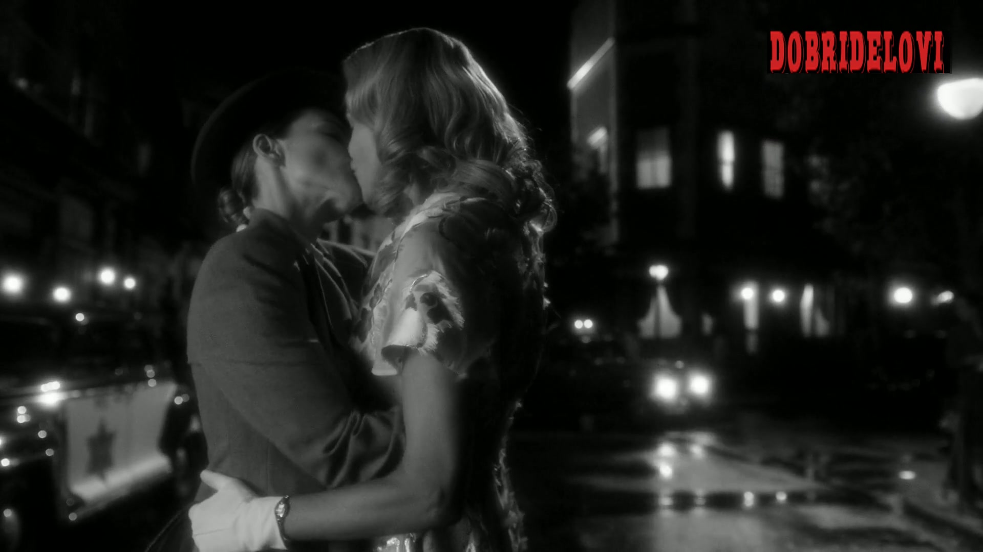 Tricia Helfer and Lauren German lesbian kiss scene from Lucifer