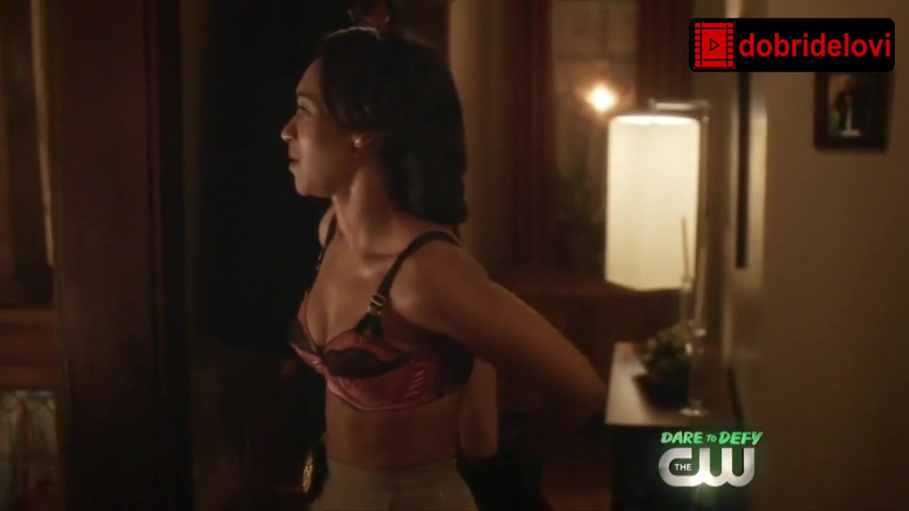 Candice Patton undressing scene from The Flash