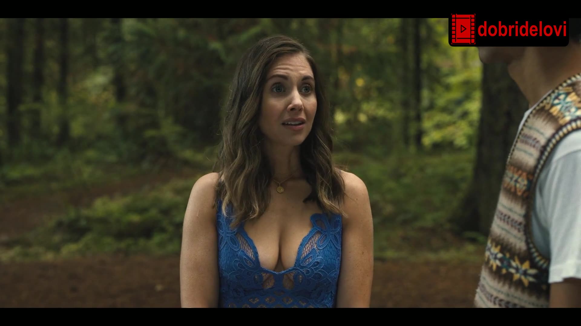 Watch Alison Brie sexy cleavage scene from Somebody I Used to Know video