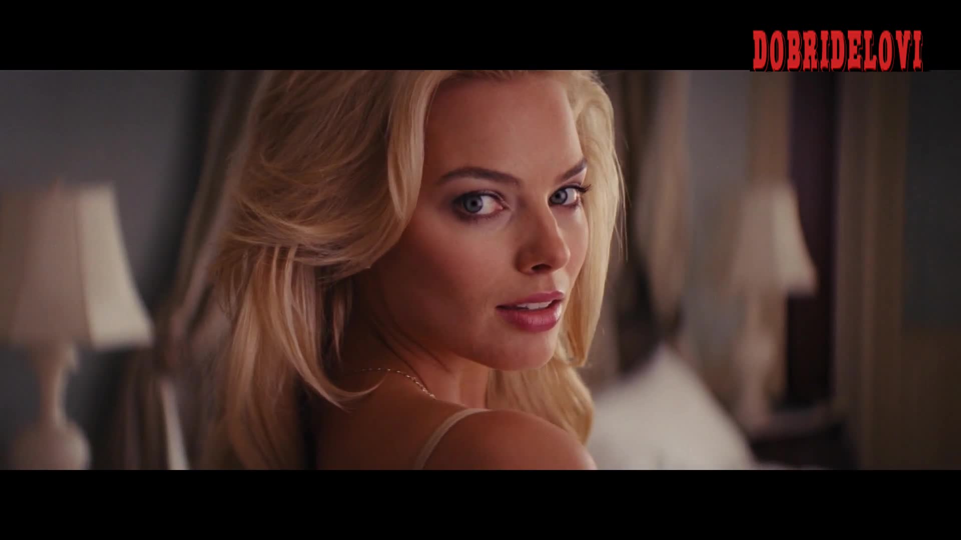 Margot Robbie white lingerie scene in The Wolf of Wall Street video image