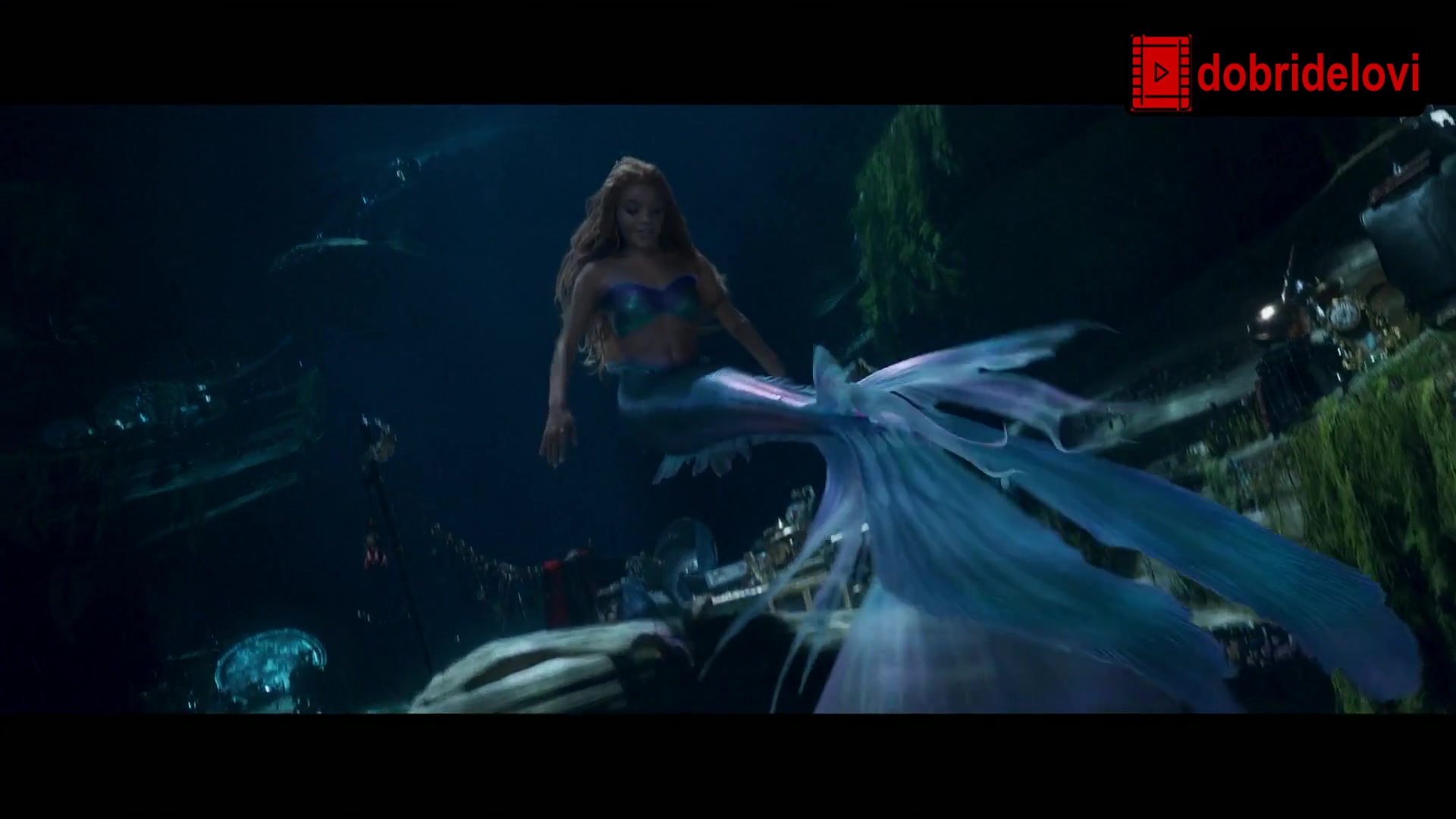 Halle Bailey sexy scene from The Little Mermaid